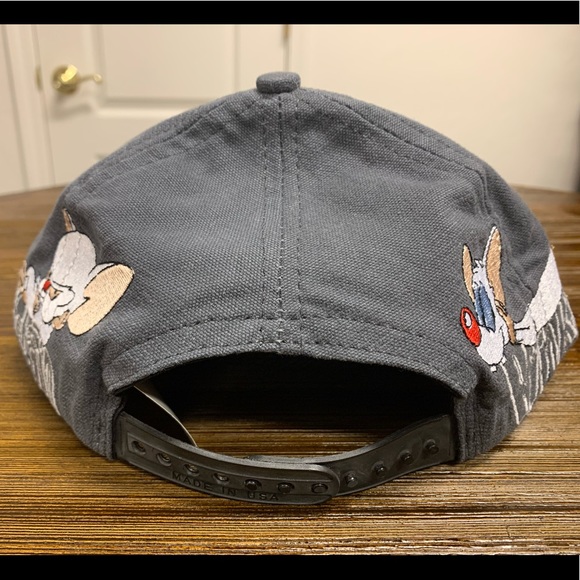 VINTAGE 90s Pinky and the Brain Animaniacs Hat NWT - Picture 8 of 16